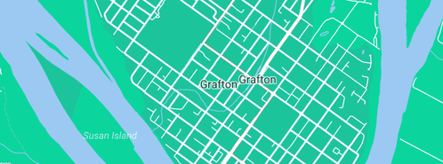 Map showing the location of Framesplus Grafton in Grafton, NSW 2460