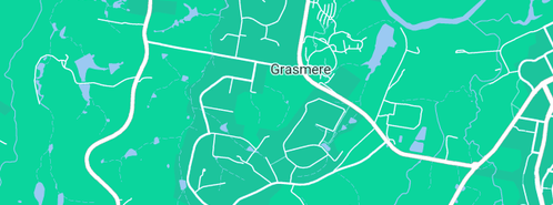 Map showing the location of Kiss Solutions in Grasmere, NSW 2570