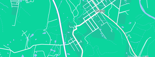 Map showing the location of Greta-Garbo in Greta, NSW 2334