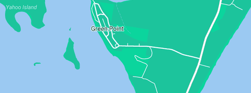 Map showing the location of Green Point Gallery & Restaurant in Green Point, NSW 2428