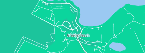 Map showing the location of THE SOLARHOME PROJECT in Greens Beach, TAS 7270