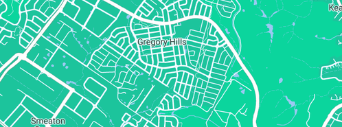 Map showing the location of Clintons Toyota - Gregory Hills in Gregory Hills, NSW 2557