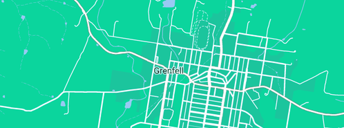 Map showing the location of ANZ in Grenfell, NSW 2810