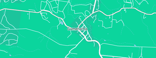 Map showing the location of Forrest Hills Christmas Trees in Gumeracha, SA 5233