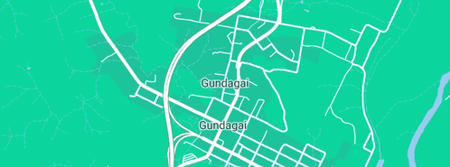 Map showing the location of Gundagai Library in Gundagai, NSW 2722