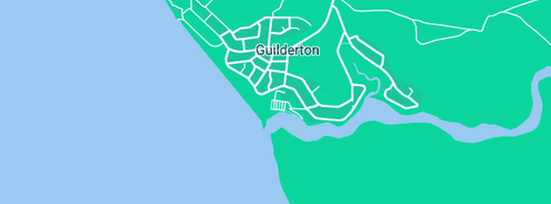 Map showing the location of Guilderton Caravan Park in Guilderton, WA 6041