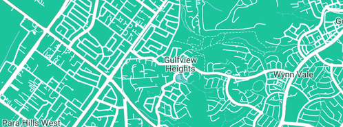 Map showing the location of Elite Installations in Gulfview Heights, SA 5096