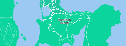 Map showing the location of Hamilton Island Private Apartments in Hamilton Island, QLD 4803