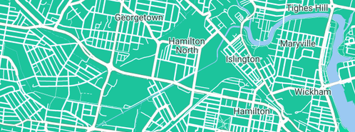 Map showing the location of Beavis Voice & Data in Hamilton North, NSW 2292