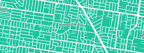 Map showing the location of Commonwealth Bank in Hampton East, VIC 3188