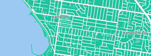 Map showing the location of Hampton Art Supplies in Hampton, VIC 3188