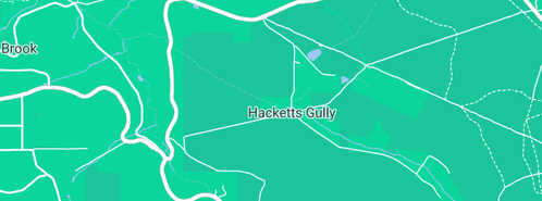 Map showing the location of Fritz's Lesmurdie Tree Services in Hacketts Gully, WA 6076