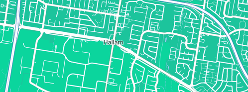 Map showing the location of Kids Space Indoor Play Centre - Hallam in Hallam, VIC 3803
