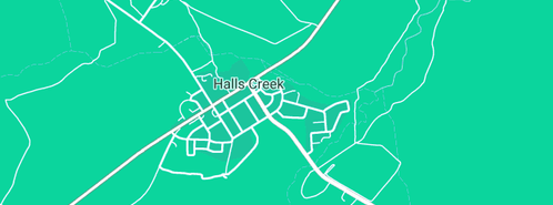 Map showing the location of Halls Creek Government Dental Clinic in Halls Creek, WA 6770