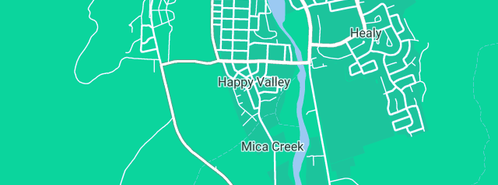 Map showing the location of Happy Valley Preschool in Happy Valley, QLD 4825