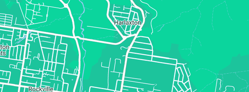 Map showing the location of Kim Stokes Communications in Harlaxton, QLD 4350