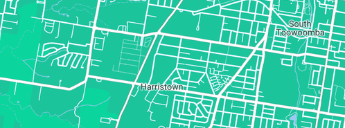Map showing the location of Colour Frenzy Toowoomba in Harristown, QLD 4350