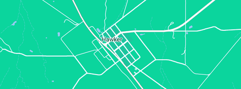 Map showing the location of Flinders Ranges Bed and Breakfast in Hawker, SA 5434