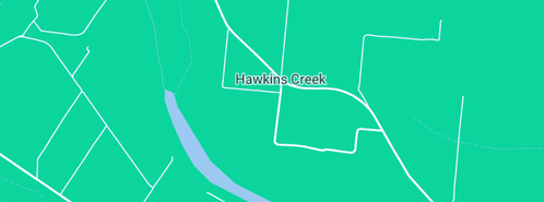 Map showing the location of Hawkins Creek Primary School in Hawkins Creek, QLD 4850
