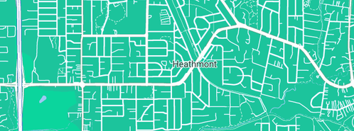 Map showing the location of Hotkey Outer SE Melbourne in Heathmont, VIC 3135