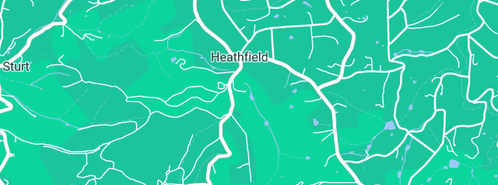 Map showing the location of Tim's Outdoor Services in Heathfield, SA 5153