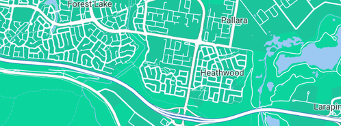 Map showing the location of IdH Individually Designed Homes in Heathwood, QLD 4110