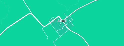 Map showing the location of Hebel Store & Caravan Park in Hebel, QLD 4486
