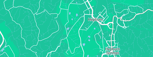 Map showing the location of Old Hepburn Hotel in Hepburn, VIC 3461