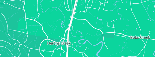 Map showing the location of QUBICAAMF in Herons Creek, NSW 2443