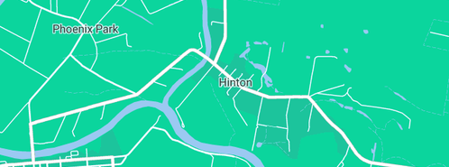 Map showing the location of Stuart Park in Hinton, NSW 2321