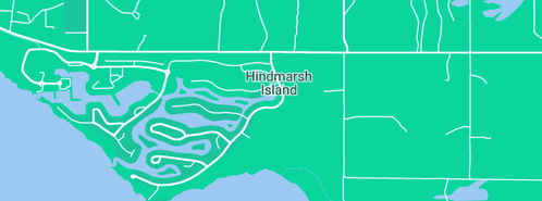 Map showing the location of Hindmarsh Island Electrical in Hindmarsh Island, SA 5214