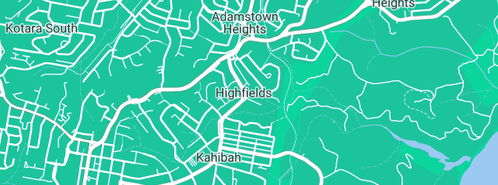 Map showing the location of OHS Plus in Highfields, NSW 2289