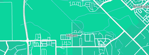 Map showing the location of Vijen Le Nails in Hilbert, WA 6112