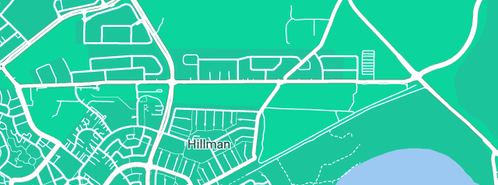 Map showing the location of Pr Crane Hire in Hillman, WA 6168