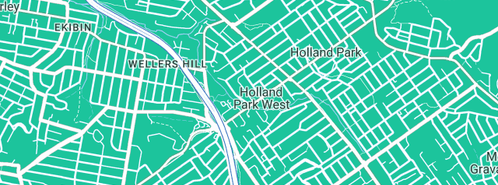 Map showing the location of Painter Holland Park in Holland Park West, QLD 4121