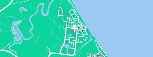 Map showing the location of Austcairns Inbound Service in Holloways Beach, QLD 4878