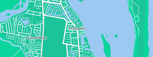 Map showing the location of HydroKleen Gold Coast North in Hollywell, QLD 4216