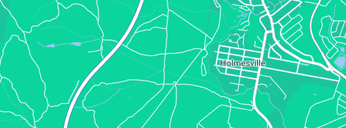 Map showing the location of Aussie Tint in Holmesville, NSW 2286