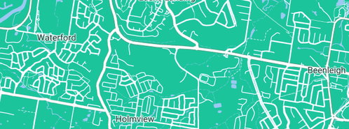 Map showing the location of Cougar Publications in Holmview, QLD 4207