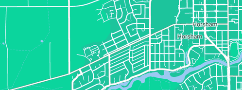 Map showing the location of One Zero Communications Horsham in Horsham, VIC 3400