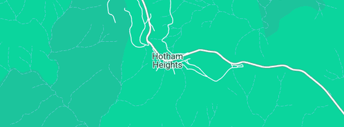 Map showing the location of Snake Gully Hut in Hotham Heights, VIC 3741