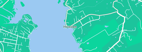 Map showing the location of Belbin Guy in Howden, TAS 7054