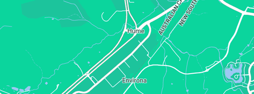 Map showing the location of Eveready Plumbing in Hume, ACT 2620