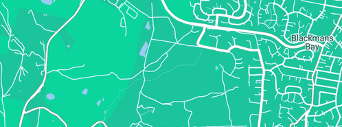 Map showing the location of EZIKIT in Huntingfield, TAS 7055