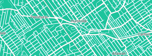 Map showing the location of Custom Made Blinds Hurstville in Hurstville, NSW 2220