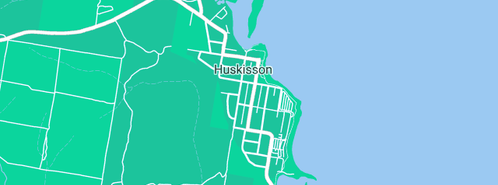 Map showing the location of Husky Kitchens in Huskisson, NSW 2540