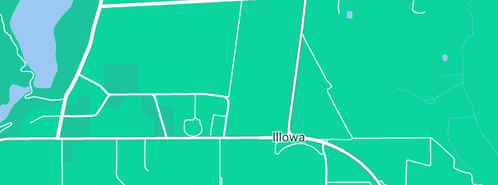 Map showing the location of Illowa Tennis Club in Illowa, VIC 3282