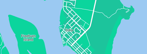 Map showing the location of ScamCrusader in Iluka, NSW 2466