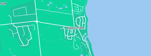 Map showing the location of Coral Cove International in Innes Park, QLD 4670