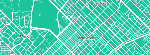 Map showing the location of Bam Creative in Inglewood, WA 6052